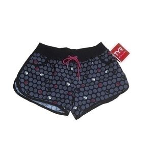 TYR Female Printed Board Sorts - Grey Black - Size Small - NWT